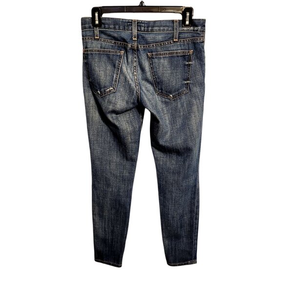 Current Elliott | Women's Blue Distressed Skinny Jeans (Size 25) - Picture 12 of 12